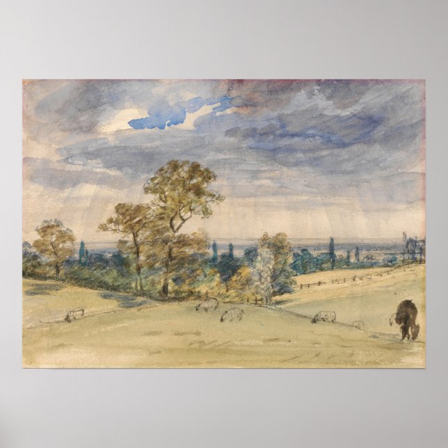 Constable - Suffolk Landschaft Poster (Vorne)