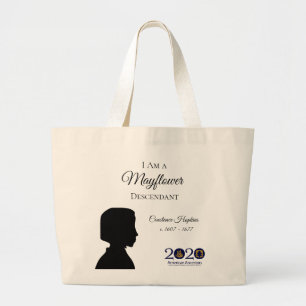Constance Hopkins Mayflower Nachkomme-Tasche Jumbo Stoffbeutel