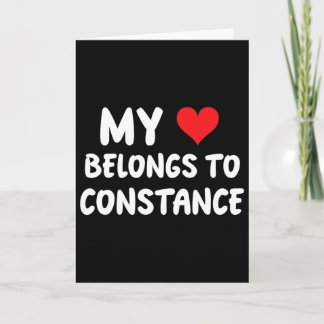 Constance - Mein Herz gehört Constance - Liebe Karte