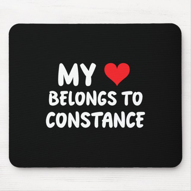 Constance - Mein Herz gehört Constance - Liebe  Mousepad (Vorne)