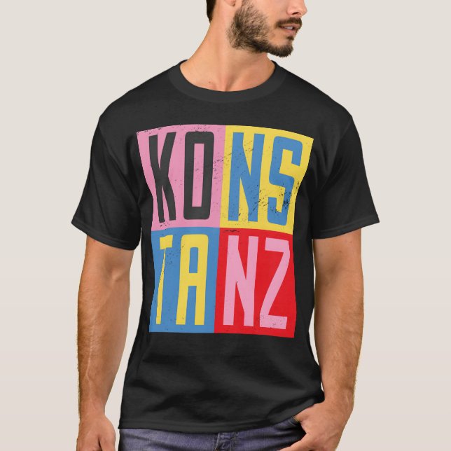 Constance Städte Design Freund T-Shirt (Vorderseite)