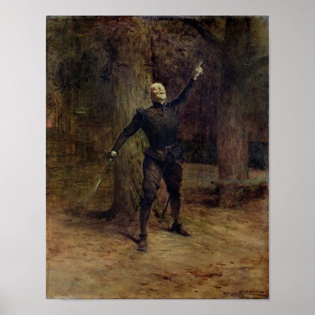 Constant Coquelin als Cyrano de Bergerac Poster (Vorne)