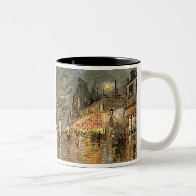 Constantin Korovin: Café-La-Marinesoldat, Paris Zweifarbige Tasse (Rechts)