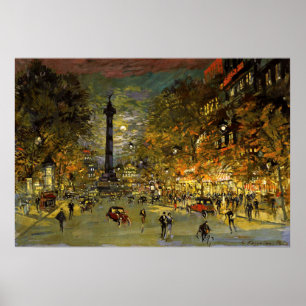 Constantin Korovin: Der Platz Bastille, Paris Poster