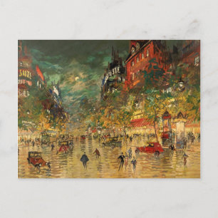 Constantin Korovin: Paris am Abend Postkarte