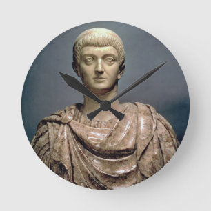 Constantine I (C.274-337) c.350 AD (Marble) Runde Wanduhr