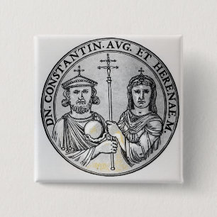 Constantine VI und seine Mutter Irene Button