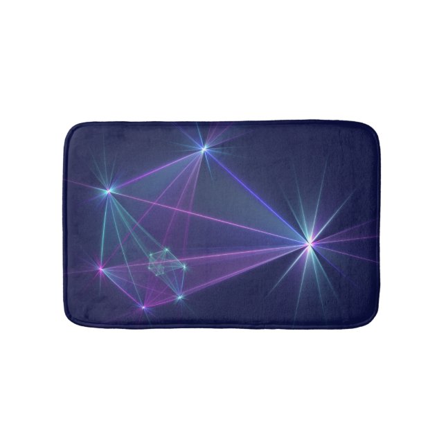Constellation, Abstrakt Fantasy Fraktal Art Badematte (Vorderseite)