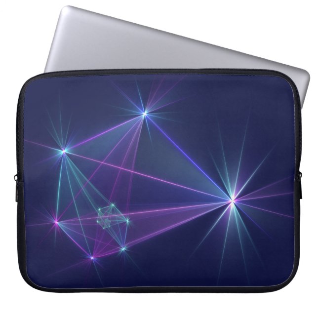 Constellation, Abstrakt Fantasy Fraktal Art Laptopschutzhülle (Vorderseite)