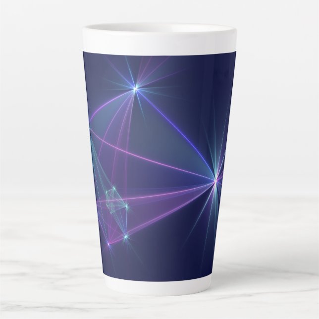 Constellation, Abstrakt Fantasy Fraktal Art Milchtasse (Vorderseite)