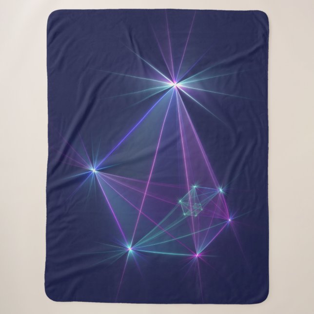 Constellation, Abstrakt Fantasy Fraktal Art Sherpadecke (Vorderseite)