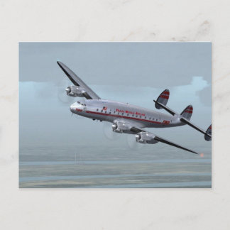 CONSTELLATION AIRPLANE - LUFTVERGANGENHEIT! POSTKARTE