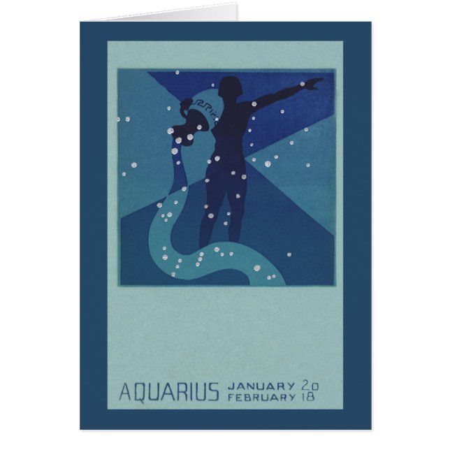 Constellation Aquarius, Astrologie Vintage Zodiaqu (Devant)
