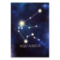 Constellation | Aquarius | Numéro de table mariage