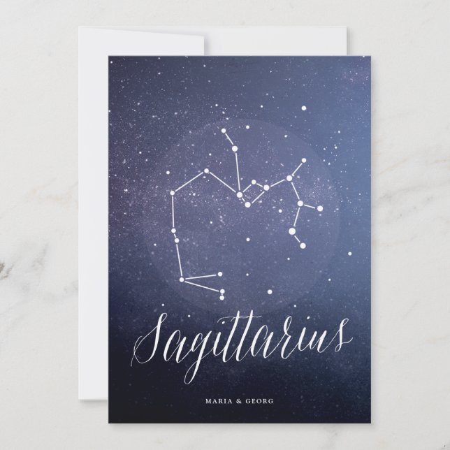 Constellation Celestial Tischnummer Sagittarius (Vorderseite)