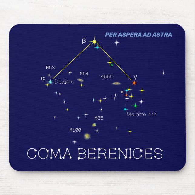Constellation Coma Berenices Mousepad (Vorne)