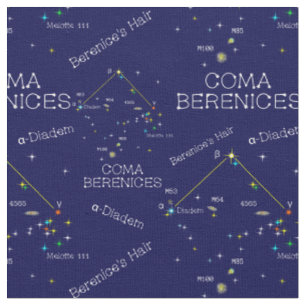 Constellation Coma Berenices Stoff
