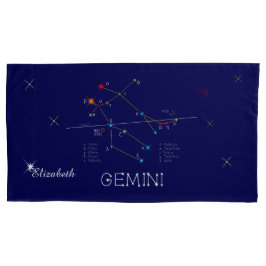 Constellation GEMINI einzigartig, elegant Kissenbezug
