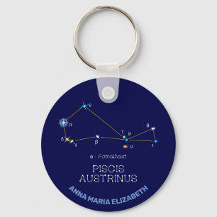 Constellation Piscis Austrinus Schlüsselanhänger
