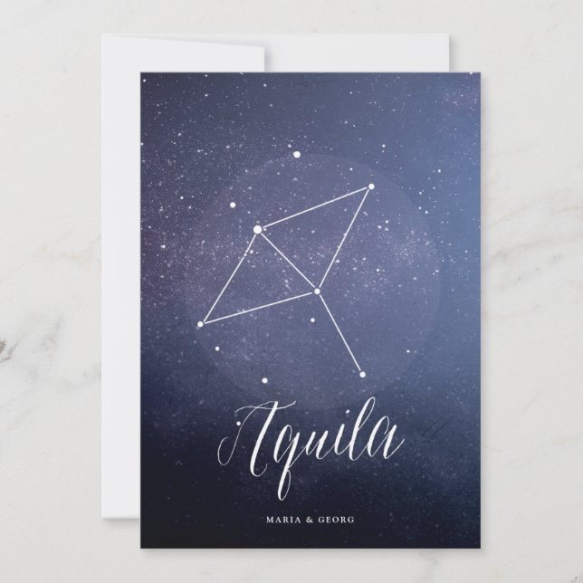 Constellation Star Celestial Tischnummer Aquila (Vorderseite)
