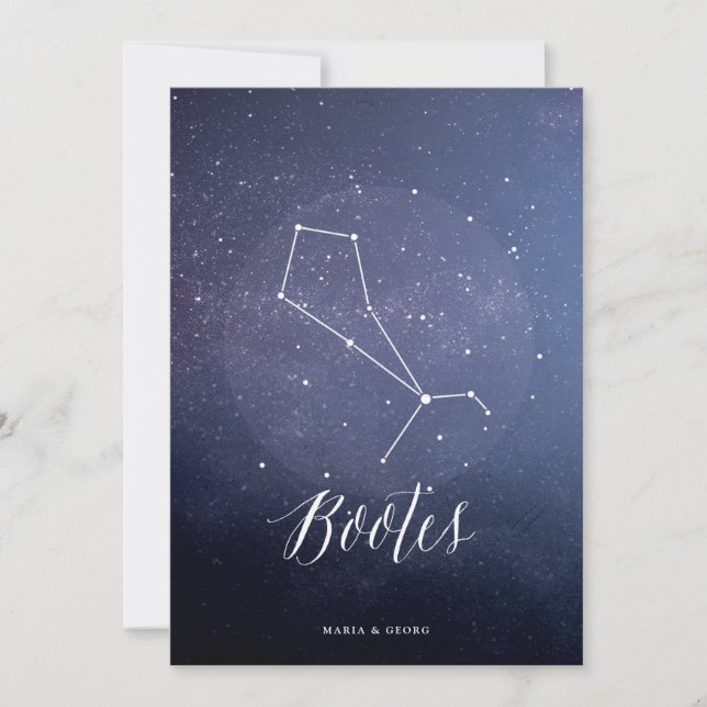 Constellation Star Celestial Tischnummer Bootes (Vorderseite)