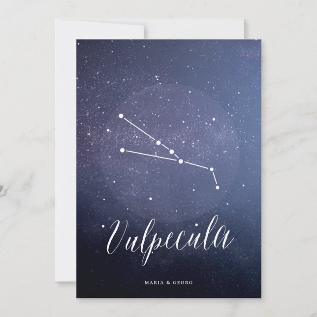 Constellation Star Tischnummer Vulpelcula (Vorderseite)