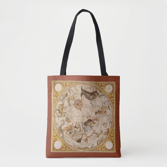 Constellation Stars Southern Sky Vintag Astronomie Tasche (Vorderseite)