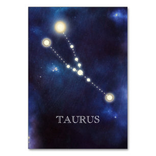 Constellation Taurus Numéro de table mariage