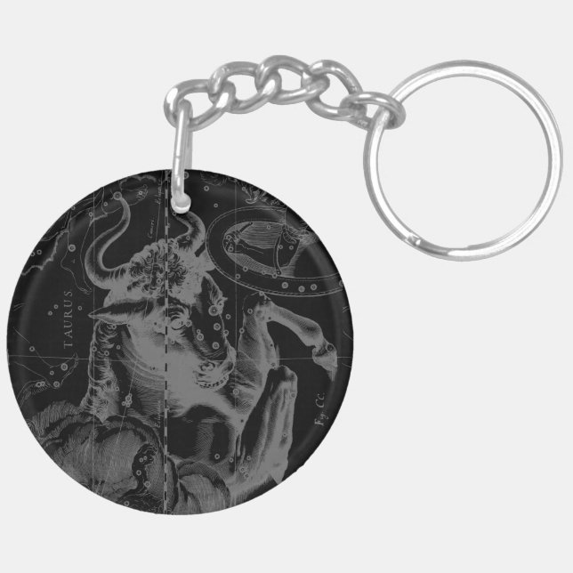 Constellation vintage de Taurus par Hevelius (Dos gauche)