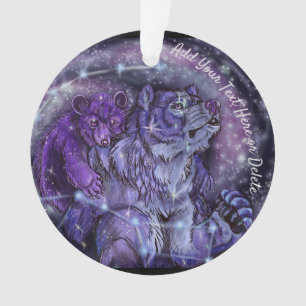 Constellations d'oursa mineure et d'ours majeur