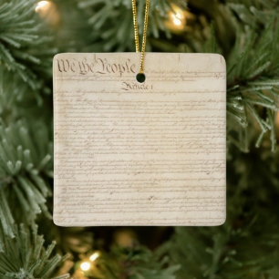 Constitution of the United States, We The People Keramikornament