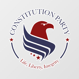Constitution Party window cling  Fensteraufkleber