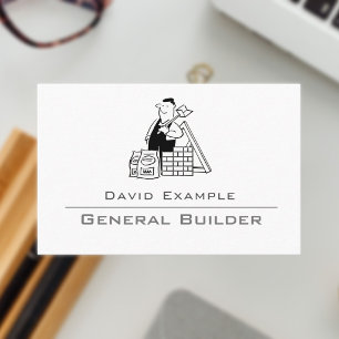 Constructeur général avec carte de visite illustré