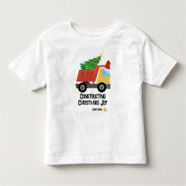 Constructing Christmas Joy Construction Dump Truck Kleinkind T-shirt