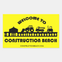 Construction Beach Aufkleber
