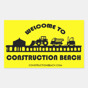 Construction Beach Aufkleber