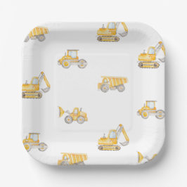 Construction Birthday Dump Trucks Birthday Pappteller