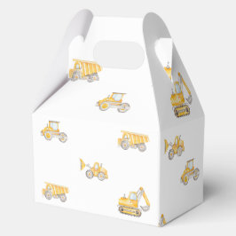 Construction Birthday Yellow Dump Trucks Birthday Geschenkschachtel