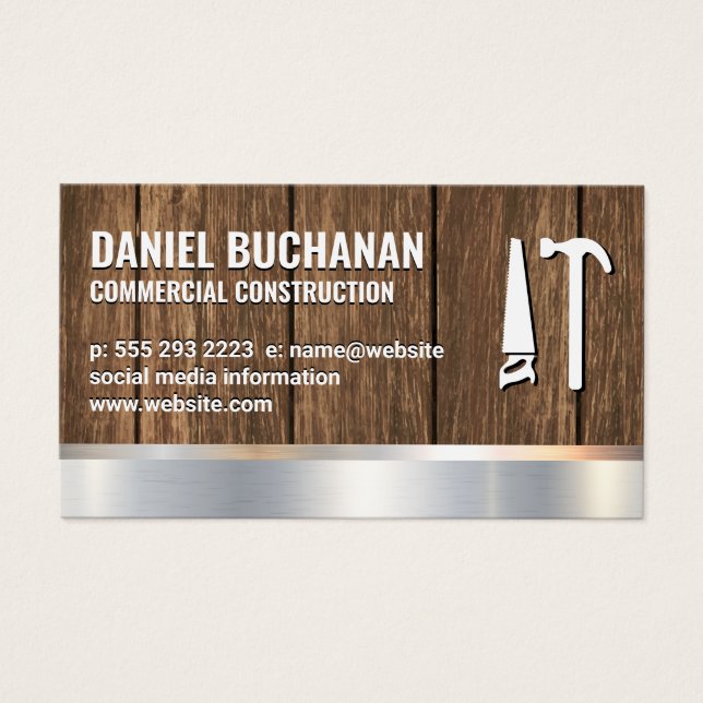 Construction | Bois métallique | Outils de marteau (Devant)