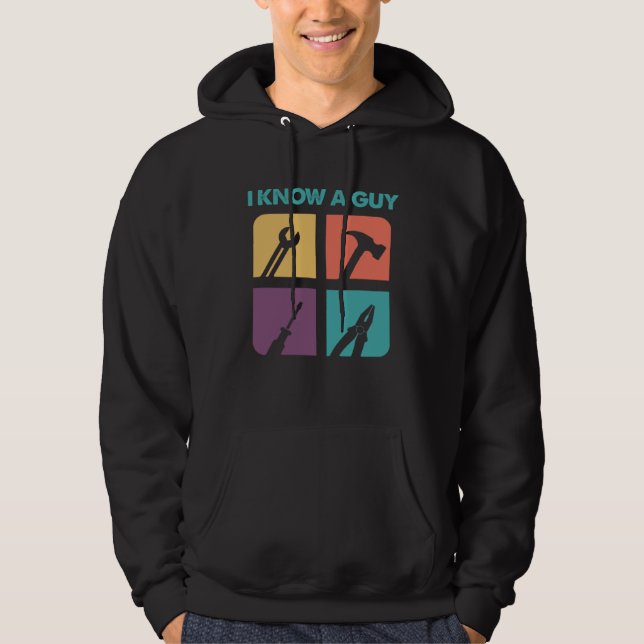 Construction Dad  Job Handyman Building Union Work Hoodie (Vorderseite)