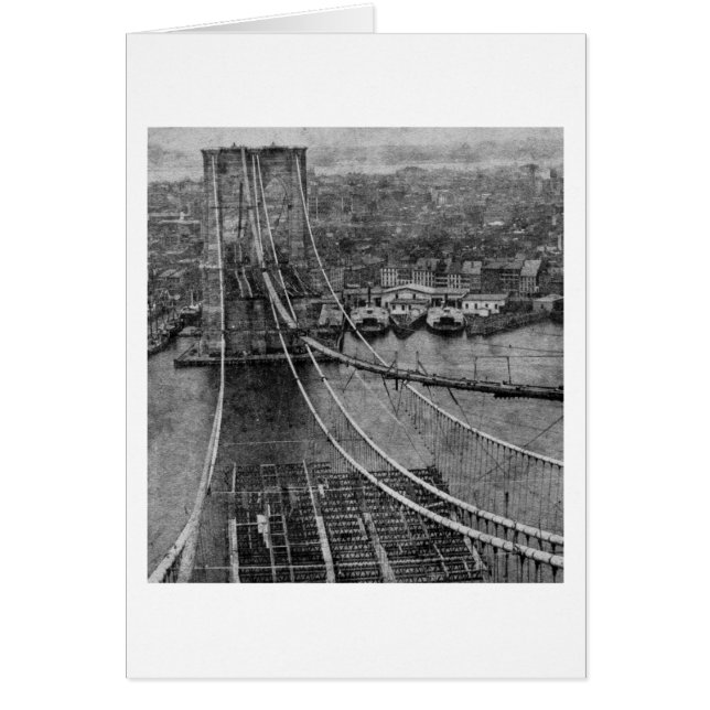 construction de pont de New York City Brooklyn (Devant)