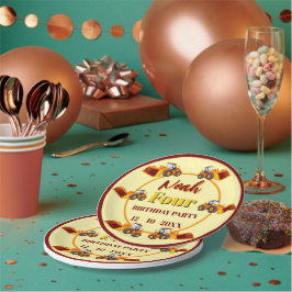 Construction Dump Truck Pappteller