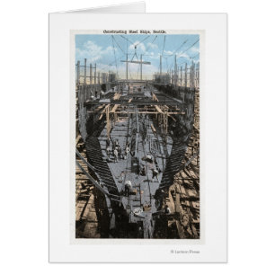 Construction d'une scène de navire en acier