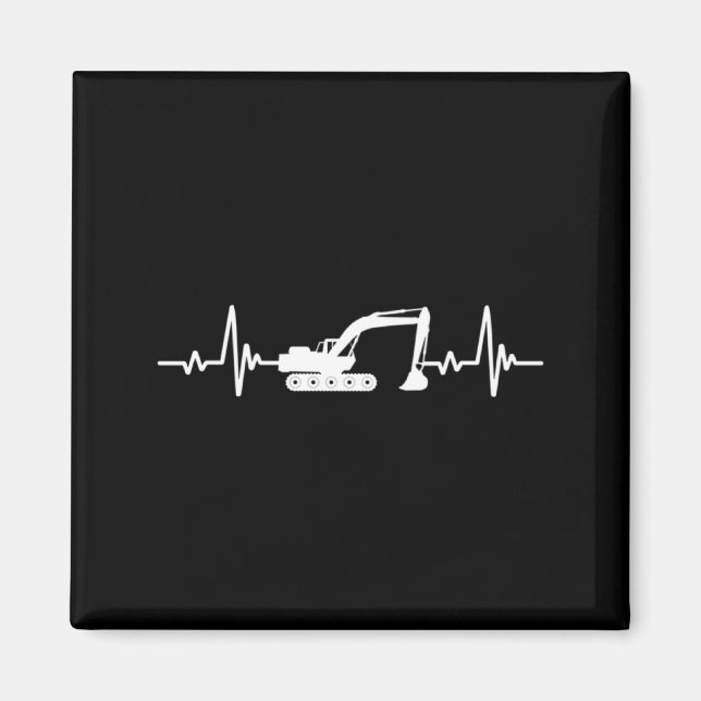 Construction Heart Valentines Day Construcion Site Magnet (Vorne)