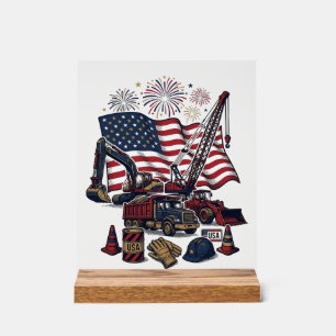 Construction Patriotique USA Vintage