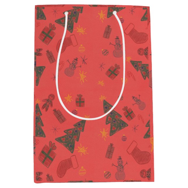 Construction wrapping paper mittlere geschenktüte (Vorderseite)