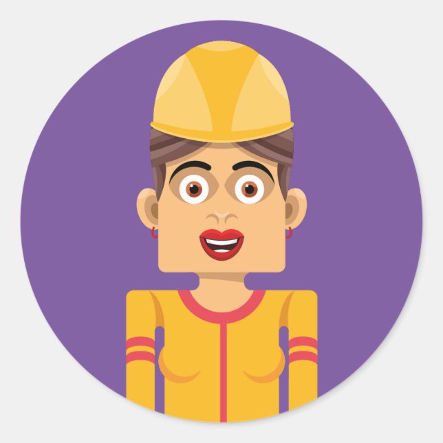 Constructora Runder Aufkleber (Vorderseite)