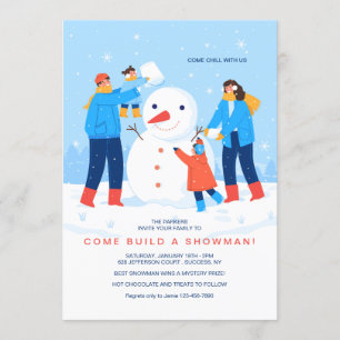 Construire une invitation de Snowman