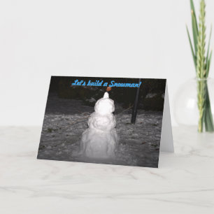 Construisons une carte de Noël Snowman