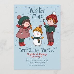 Construisons une invitation de Snowman